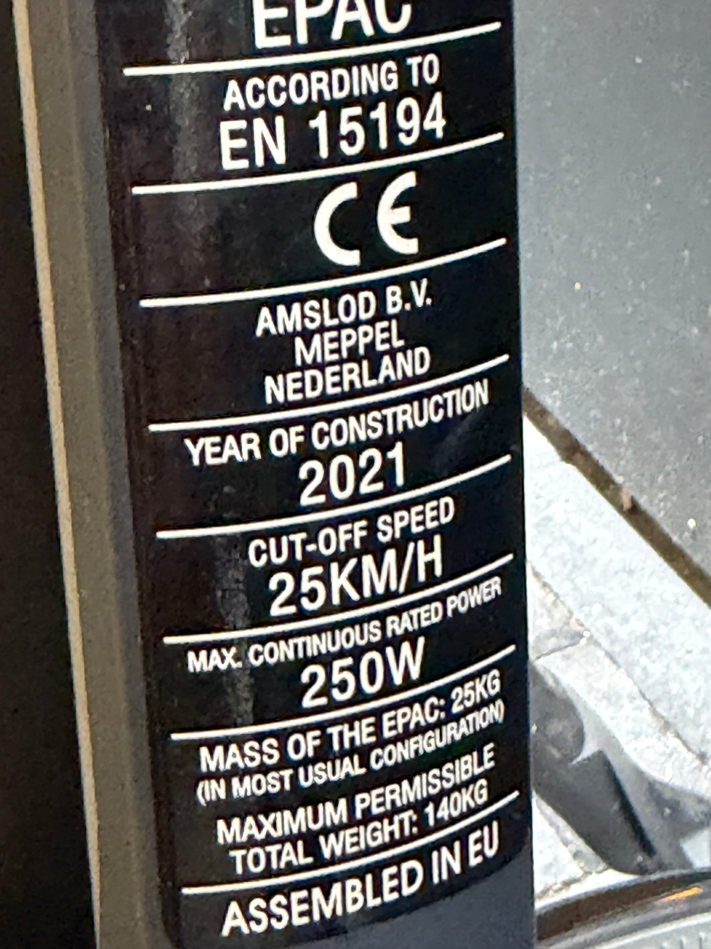 Amslod Wellington MTX 600 watt | 597km oud !